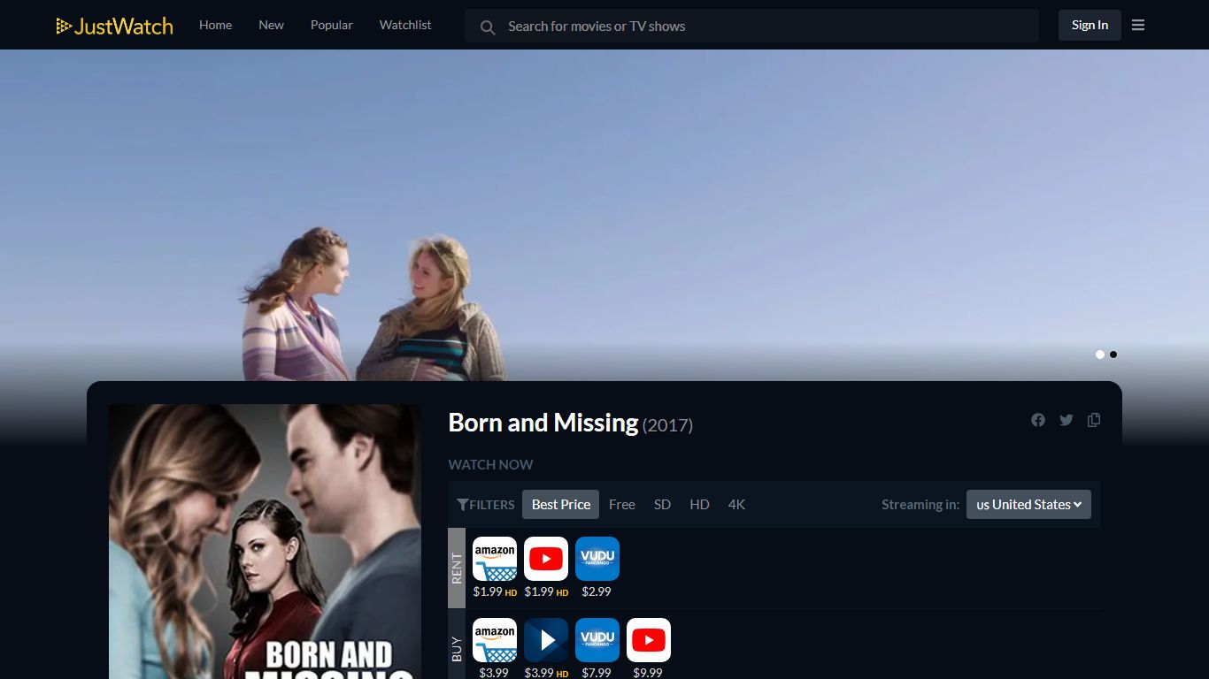 Born and Missing streaming: where to watch online?